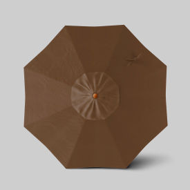 Venture 7-1/2' Patio Umbrella, Teak Simulation Pole, Sunbrella Teak