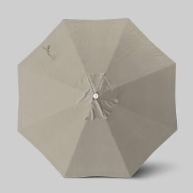 Venture 9' Patio Umbrella, Ashwood Simulation Pole, Olefin Woven Granite