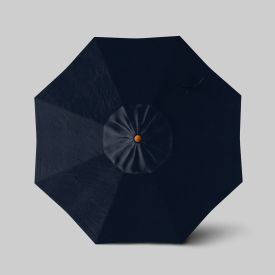 Venture 7-1/2' Patio Umbrella, Teak Simulation Pole, Sunbrella Navy