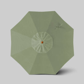 Venture 7-1/2' Patio Umbrella, Teak Simulation Pole, Sunbrella Spa
