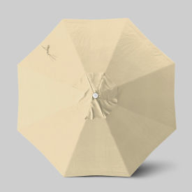 Venture 9' Patio Umbrella, Ashwood Simulation Pole, Sunbrella Antique Beige