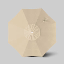 Venture 7-1/2' Patio Umbrella, Ashwood Simulation Pole, Olefin Antique Beige