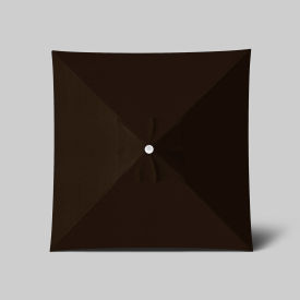 Venture 6' x 6' Patio Umbrella, Ashwood Simulation Pole, Sunbrella Bay Brown