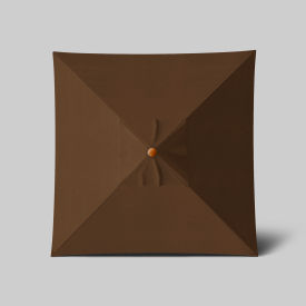Venture 6' x 6' Patio Umbrella, Teak Simulation Pole, Sunbrella Teak