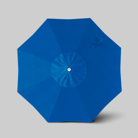 Venture 7-1/2' Patio Umbrella, Ashwood Simulation Pole, Olefin Royal Blue