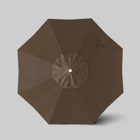Venture 7-1/2' Patio Umbrella, Ashwood Simulation Pole, Sunbrella Cocoa