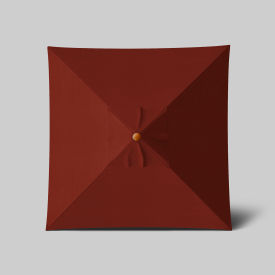 Venture 6' x 6' Patio Umbrella, Teak Simulation Pole, Sunbrella Terracotta
