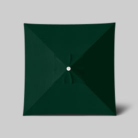 Venture 6' x 6' Patio Umbrella, Ashwood Simulation Pole, Sunbrella Forest Green