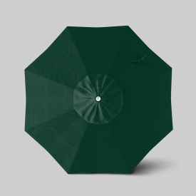 Venture 7-1/2' Patio Umbrella, Ashwood Simulation Pole, Olefin Hunter Green
