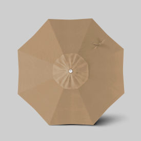 Venture 7-1/2' Patio Umbrella, Ashwood Simulation Pole, Sunbrella Heather Beige