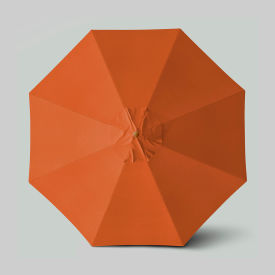 Venture 11' Patio Umbrella, Teak Simulation Pole, Sunbrella Tuscan