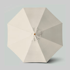 Venture 11' Patio Umbrella, Teak Simulation Pole, Sunbrella Canvas
