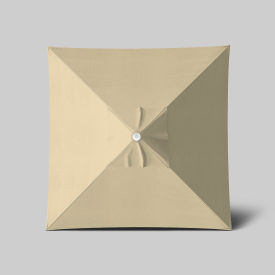 Venture 6' x 6' Patio Umbrella, Ashwood Simulation Pole, Sunbrella Antique Beige