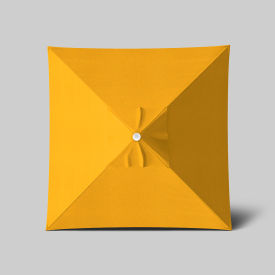 Venture 6' x 6' Patio Umbrella, Ashwood Simulation Pole, Sunbrella Sunflower Yellow