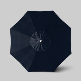 Venture 7-1/2' Patio Umbrella, Ashwood Simulation Pole, Sunbrella Navy
