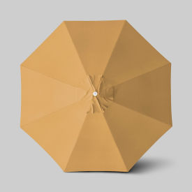 Venture 11' Patio Umbrella, Ashwood Simulation Pole, Sunbrella Wheat