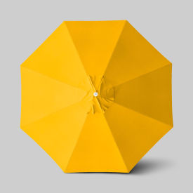 Venture 11' Patio Umbrella, Ashwood Simulation Pole, Olefin Lemon