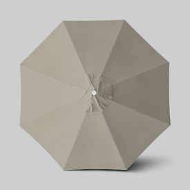 Venture 11' Patio Umbrella, Ashwood Simulation Pole, Olefin Woven Granite