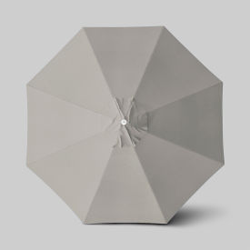 Venture 11' Patio Umbrella, Ashwood Simulation Pole, Sunbrella Granite