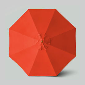 Venture 11' Patio Umbrella, Teak Simulation Pole, Olefin Sunset