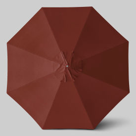 Newport 11' Patio Umbrella, Matte White Pole, Sunbrella Henna