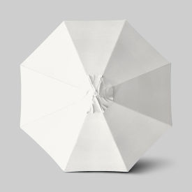 Venture 11' Patio Umbrella, Ashwood Simulation Pole, Sunbrella Natural
