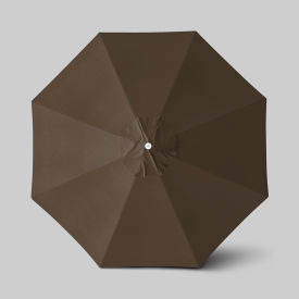 Venture 11' Patio Umbrella, Ashwood Simulation Pole, Sunbrella Cocoa