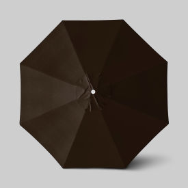 Venture 11' Patio Umbrella, Ashwood Simulation Pole, Sunbrella Bay Brown