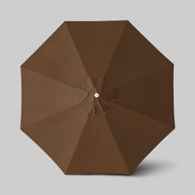 Venture 11' Patio Umbrella, Ashwood Simulation Pole, Sunbrella Teak