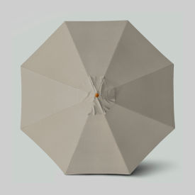 Venture 11' Patio Umbrella, Teak Simulation Pole, Olefin Woven Granite