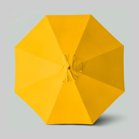 Venture 11' Patio Umbrella, Teak Simulation Pole, Olefin Lemon