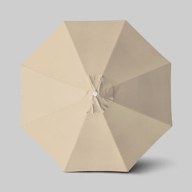 Venture 11' Patio Umbrella, Ashwood Simulation Pole, Olefin Antique Beige