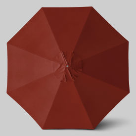 Newport 11' Patio Umbrella, Matte White Pole, Sunbrella Terracotta