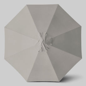 Newport 11' Patio Umbrella, Black Pole, Sunbrella Granite