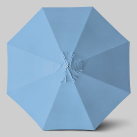 Newport 11' Patio Umbrella, Black Pole, Sunbrella Air Blue