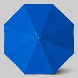 Newport 11' Patio Umbrella, Black Pole, Sunbrella Pacific Blue