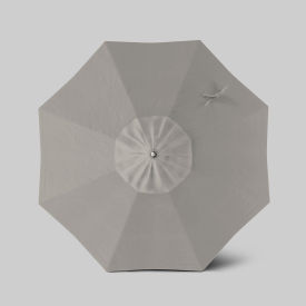 Newport 7-1/2' Patio Umbrella, Silver Anodized Pole, Sunbrella Granite