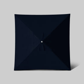 Newport 6' x 6' Patio Umbrella, Black Pole, Sunbrella Navy Blue