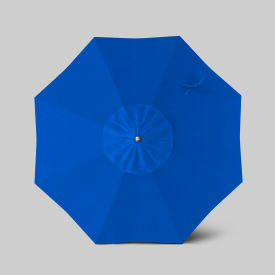 Newport 7-1/2' Patio Umbrella, Matte White Pole, Sunbrella Pacific Blue