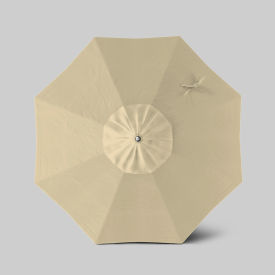 Newport 7-1/2' Patio Umbrella, Silver Anodized Pole, Sunbrella Antique Beige