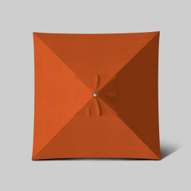 Newport 6' x 6' Patio Umbrella, Teak Simulation Pole, Sunbrella Tuscan