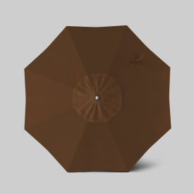 Newport 7-1/2' Patio Umbrella, Teak Simulation Pole, Sunbrella Teak