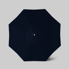 Newport 7-1/2' Patio Umbrella, Black Pole, Sunbrella Navy Blue