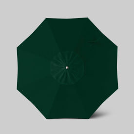 Newport 7-1/2' Patio Umbrella, Ashwood Simulation Pole, Sunbrella Forest Green