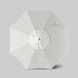 Newport 7-1/2' Patio Umbrella, Matte White Pole, Sunbrella Natural