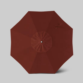 Newport 7-1/2' Patio Umbrella, Matte White Pole, Sunbrella Henna