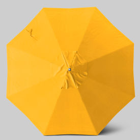 Newport 9' Patio Umbrella, Matte White Pole, Sunbrella Sunflower Yellow