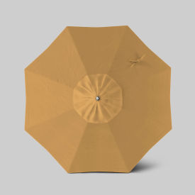 Newport 7-1/2' Patio Umbrella, Black Pole, Sunbrella Wheat
