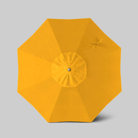 Newport 7-1/2' Patio Umbrella, Black Pole, Sunbrella Sunflower Yellow