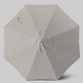 Newport 9' Patio Umbrella, Matte White Pole, Sunbrella Granite